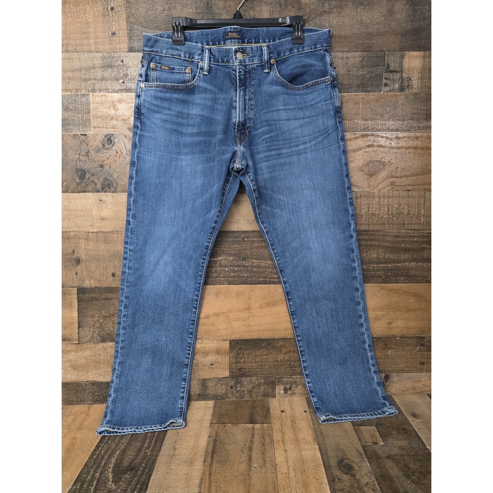 Polo Ralph Lauren Hampton Relaxed Straight Jeans Mens 34x30 (34X29) Distressed